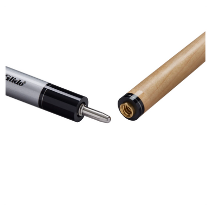 PowerGlide Verve Carbon Maple Wrap Pool Cue 10mm Tip - Silver