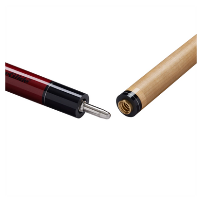 PowerGlide Verve Carbon Maple Wrap Pool Cue 10mm Tip - Red