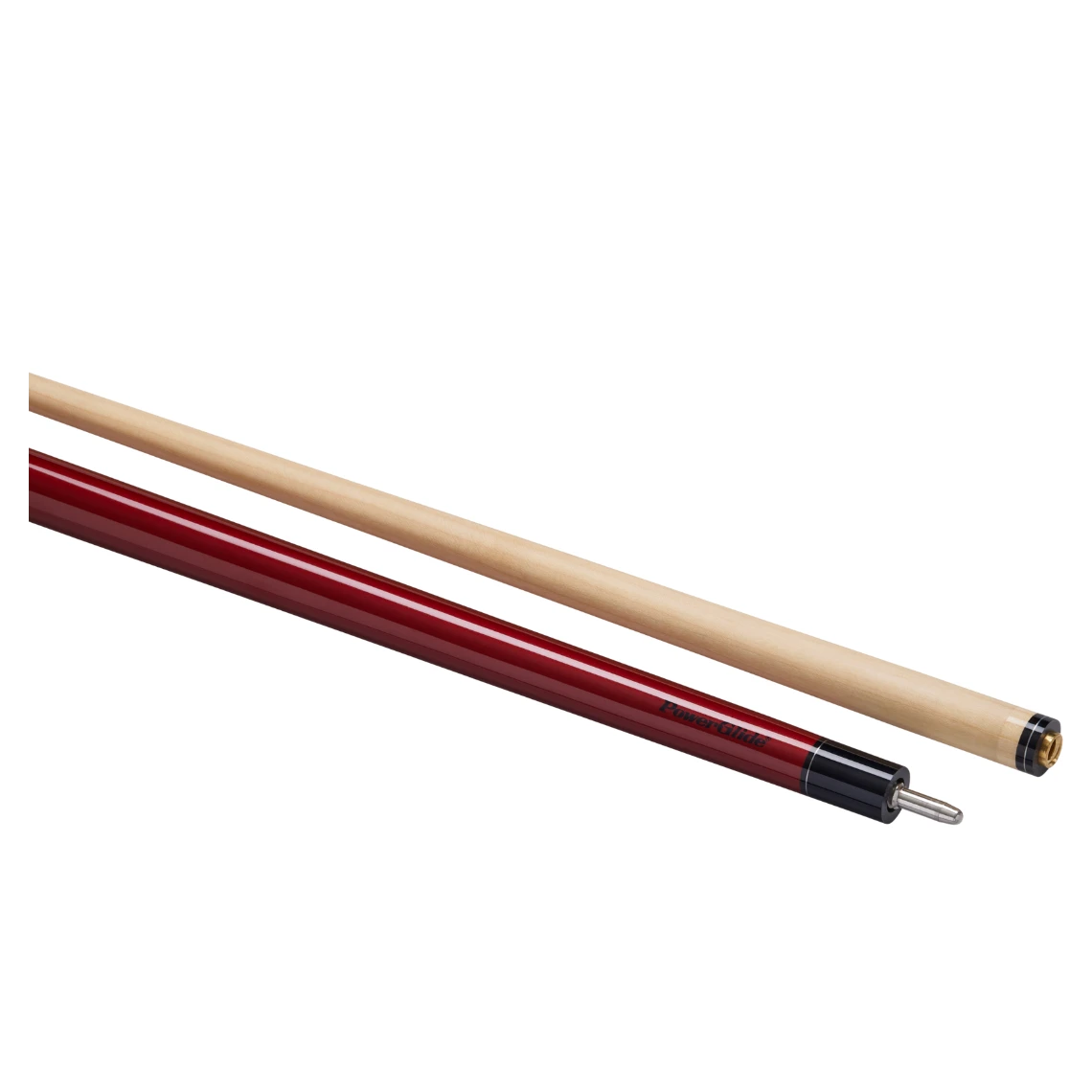 PowerGlide Verve Carbon Maple Wrap Pool Cue 10mm Tip - Red