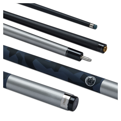PowerGlide Emanate Carbon Pool Cue - Silver