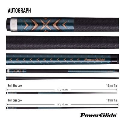 PowerGlide Autograph Graphite Pool Cue 