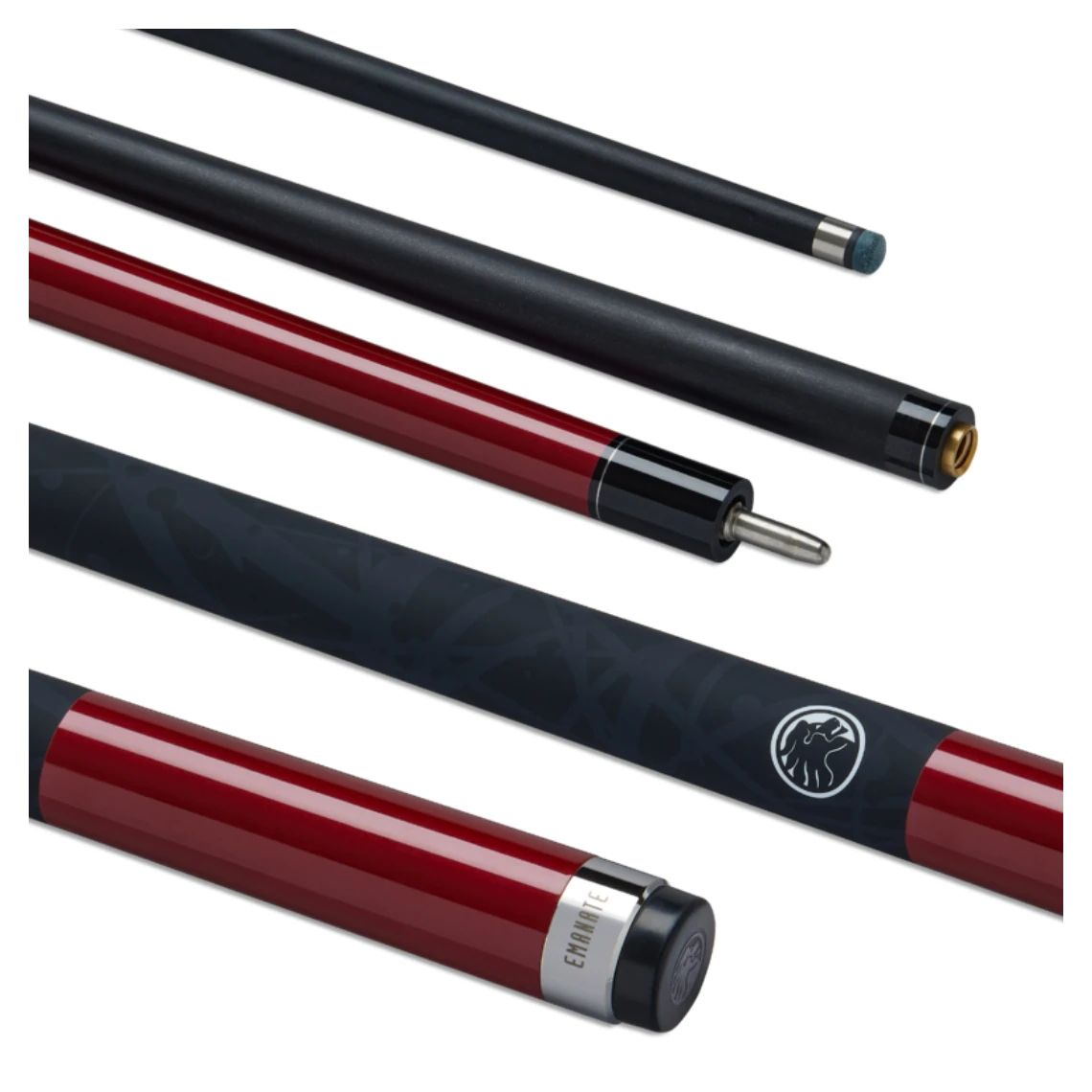 PowerGlide Emanate Carbon Pool Cue - Red