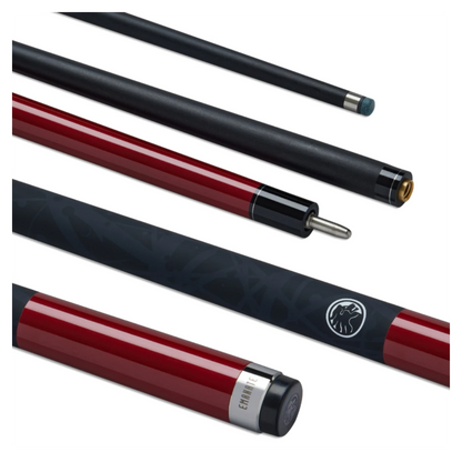 PowerGlide Emanate Carbon Pool Cue - Red