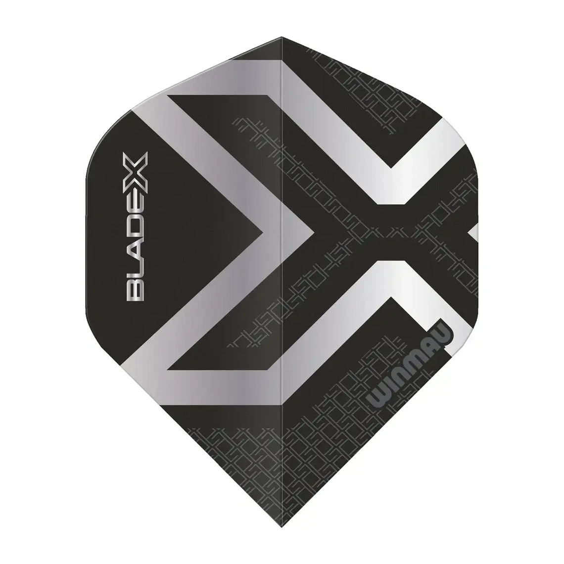 Winmau Blade X Prism Delta Metallic Black & Silver Dart Flights - Sherwood Sport