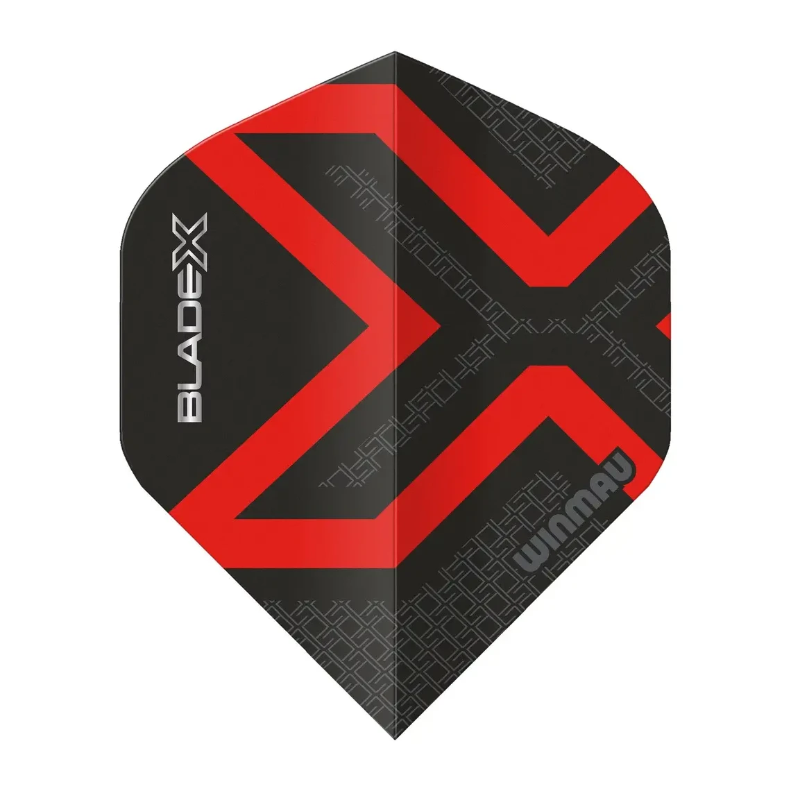 Winmau Blade X Prism Delta Metallic Black & Red Dart Flights - Sherwood Sport
