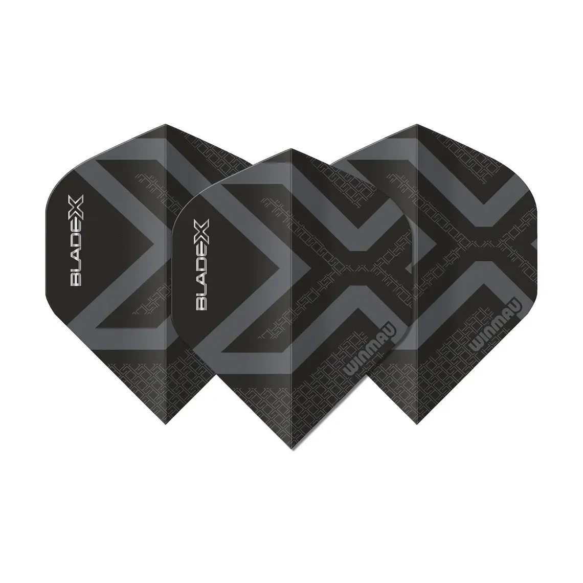 Winmau Blade X Prism Delta Metallic Black Dart Flights - Sherwood Sport