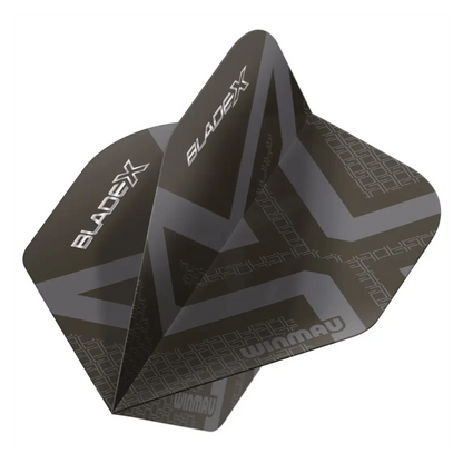 Winmau Blade X Prism Delta Metallic Black Dart Flights - Sherwood Sport
