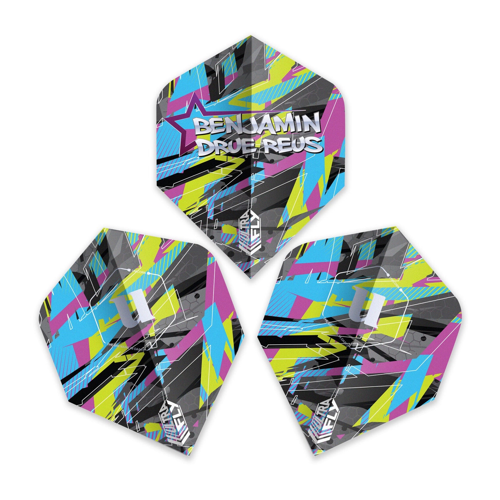 Unicorn ULTRAFLY .100 PLUS Benjamin Drue Reus Dart Flights