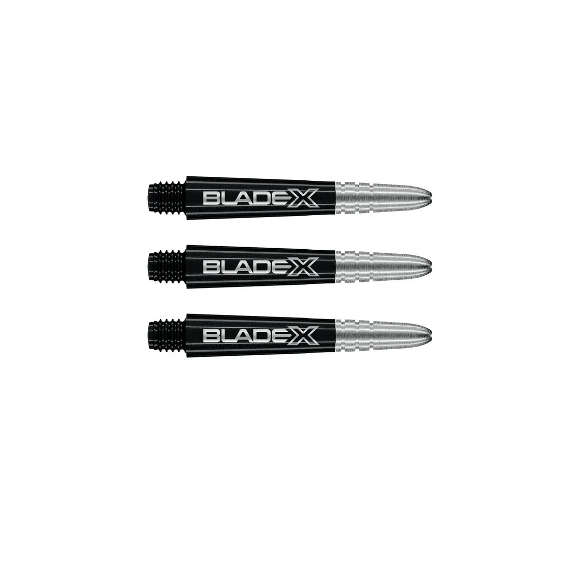 Winmau Blade X Vecta Dart Shafts - Black & Silver