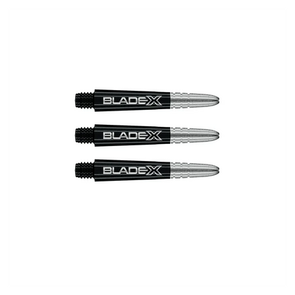 Winmau Blade X Vecta Dart Shafts - Black & Silver