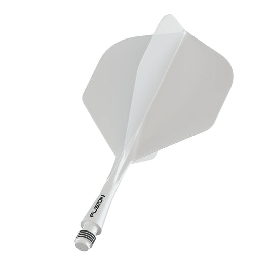 Winmau Fusion Darts Integrated Flight & Shaft Solid White