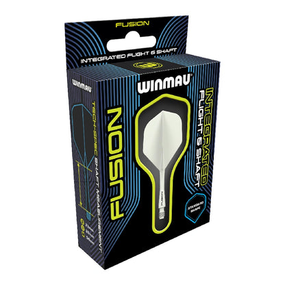 Winmau Fusion Darts Integrated Flight & Shaft Solid White