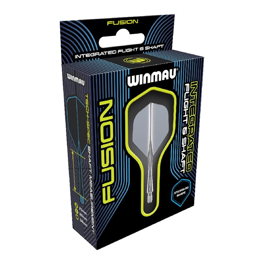 Winmau Fusion Darts Integrated Flight & Shaft Grey Smoke