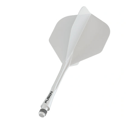 Winmau Fusion Darts Integrated Flight & Shaft Solid White