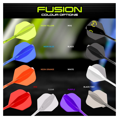 Winmau Fusion Integrated Flight & Shaft MvG PacMan - Black & Green