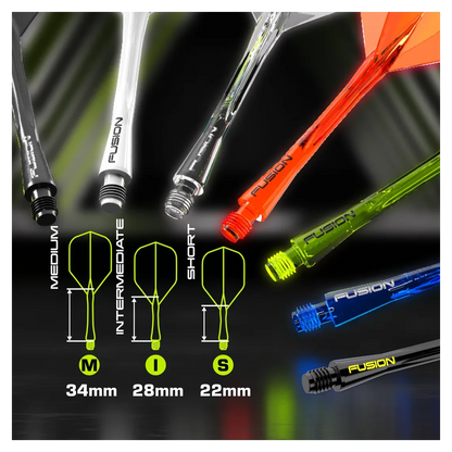 Winmau Fusion Integrated Flight & Shaft MvG PacMan - Black & Green
