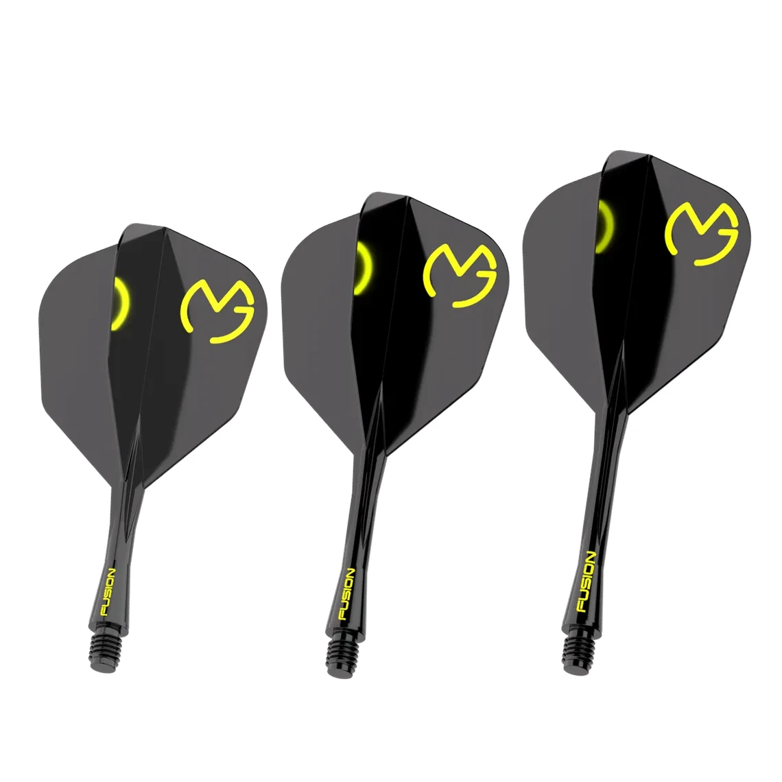 Winmau Fusion Integrated Flight & Shaft MvG PacMan - Black & Green