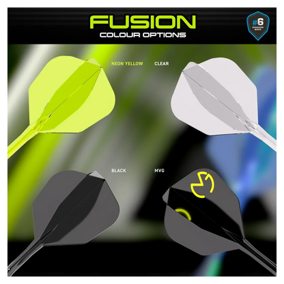 Winmau Fusion Integrated Flight & Shaft MvG PacMan - Black & Green