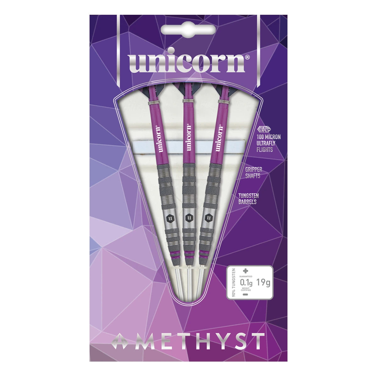 Unicorn Amethyst (2) 90% Tungsten 19g Darts