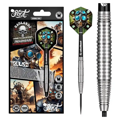 Shot Badlands Krush Steel Tip Darts 90% Tungsten Barrels
