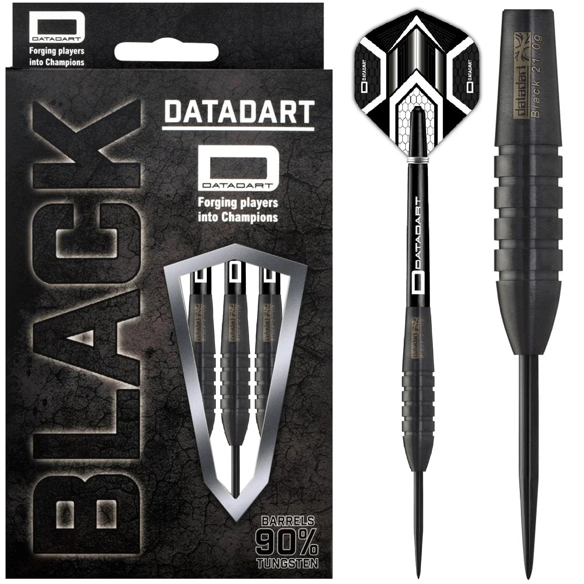 Datadart Black Torpedo 25g Steel Tip Darts