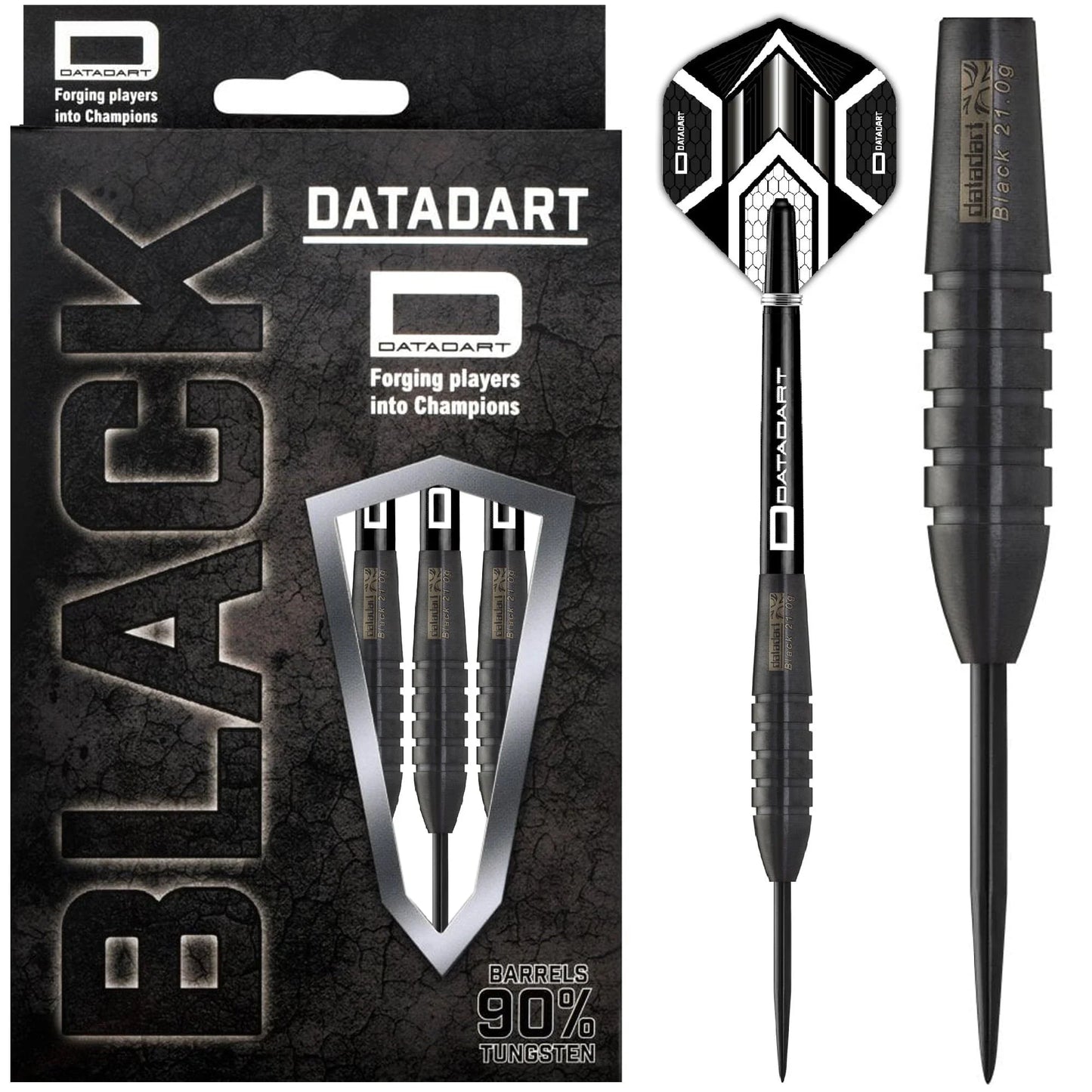 Datadart Black Torpedo 23g Steel Tip Darts