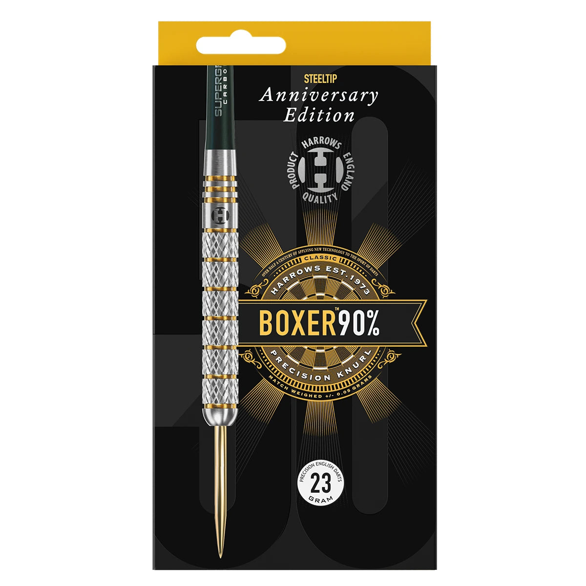 Harrows Boxer 23g 90% Tungsten Steeltip 50th Anniversary Darts