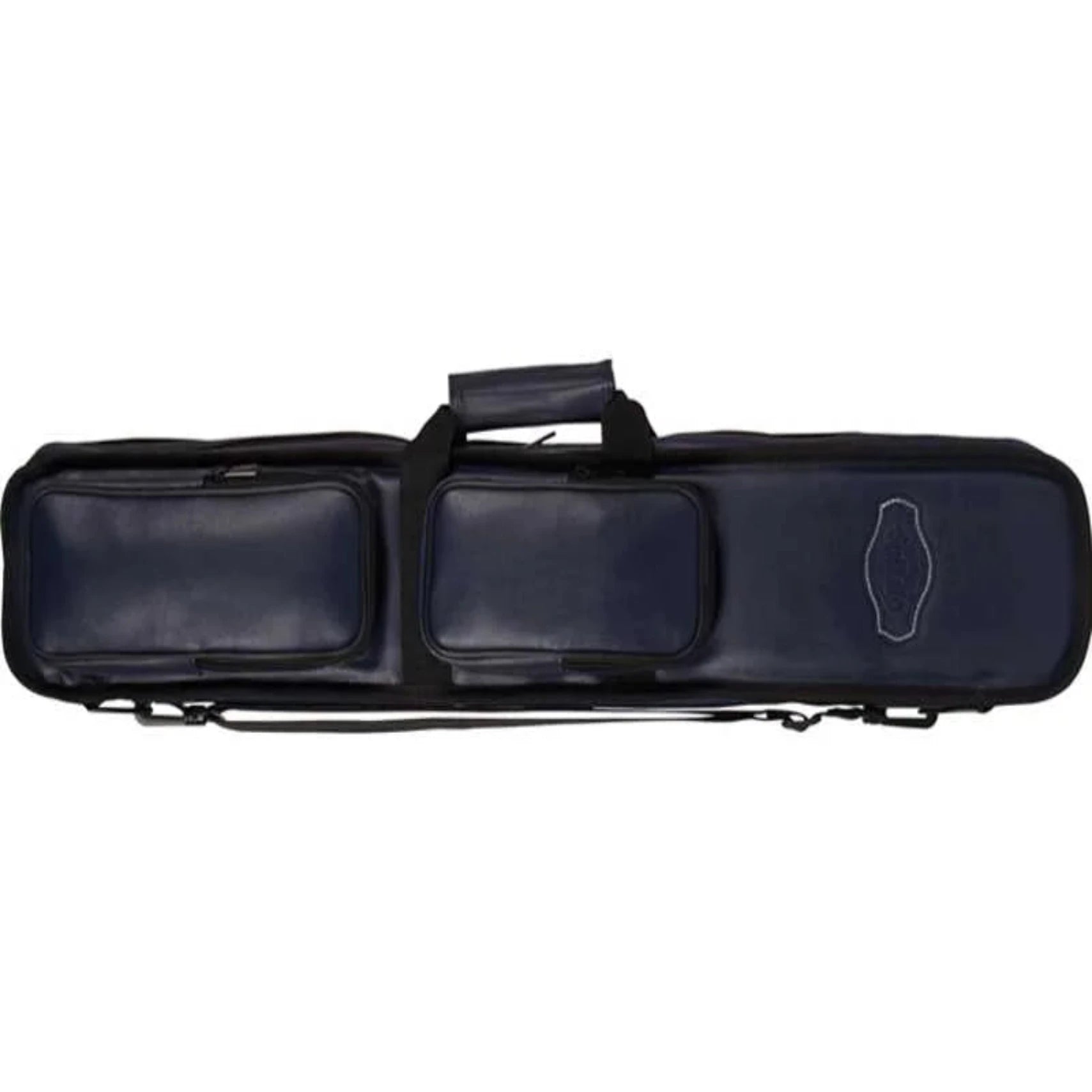 Buffalo-De-Luxe-Cue-Bag-Blue-Front-Pockets