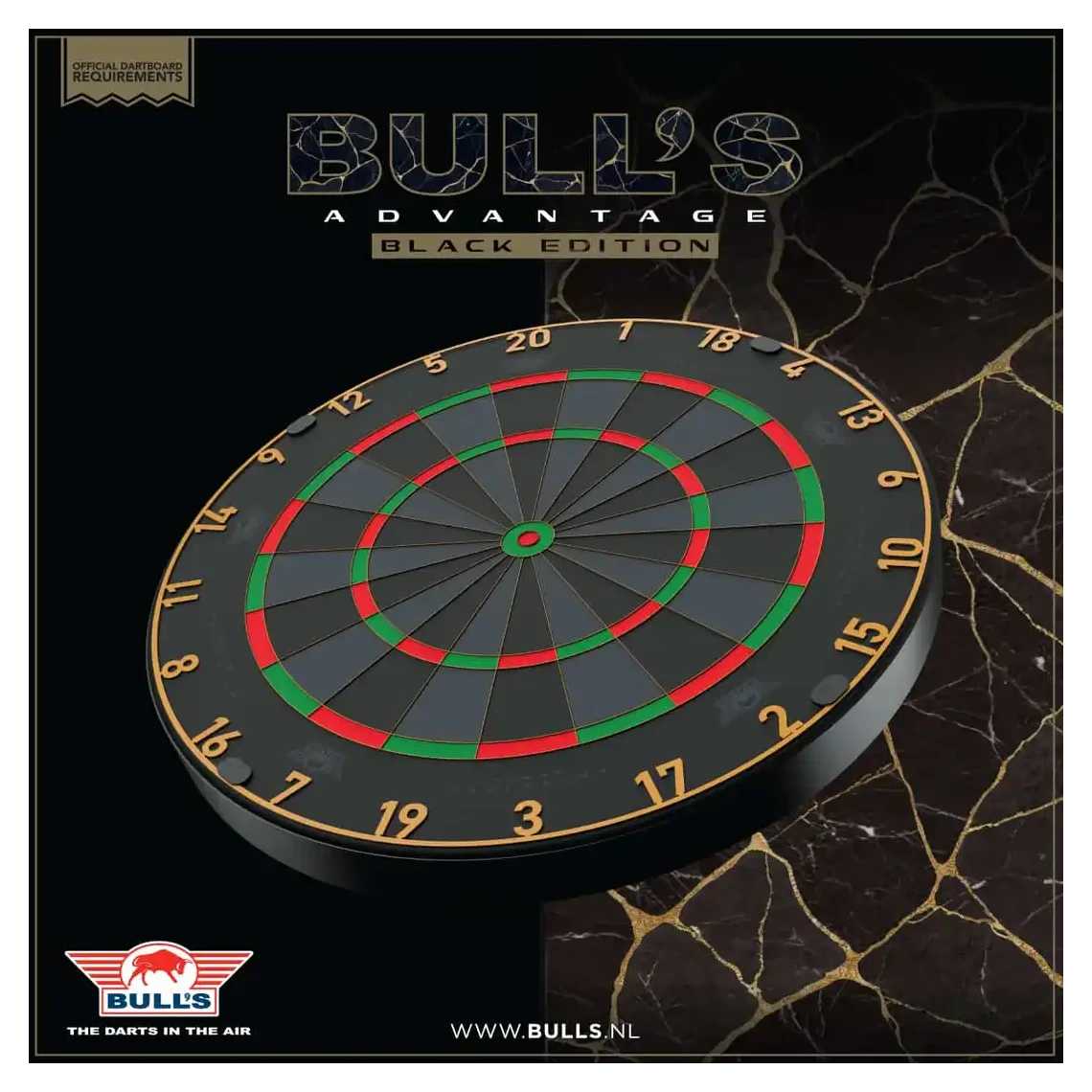 Bulls NL Advantage Black Professional Dartboard 