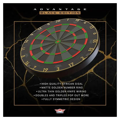 Bulls NL Advantage Black Professional Dartboard 