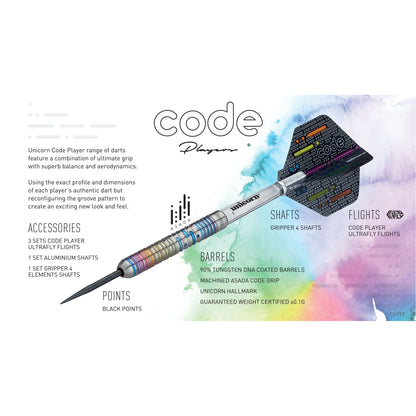 Unicorn Seigo Asada Code 25g Darts – Sherwood Sport Unicorn Seigo Asada Code 25g Darts – Sherwood Sport