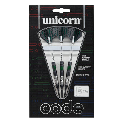 Unicorn Code Green 20g 80% Tungsten Darts