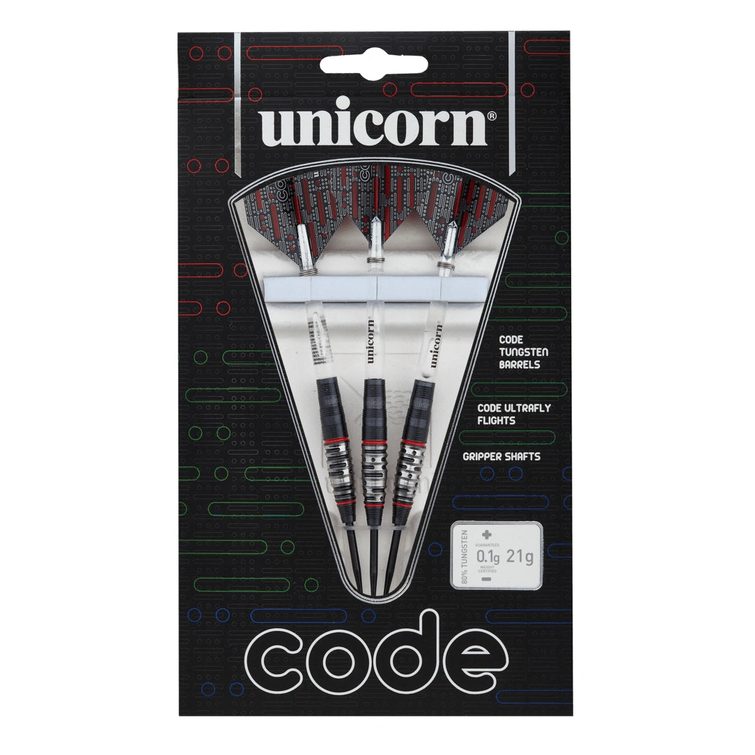 Unicorn Code Red 22g 80% Tungsten Darts