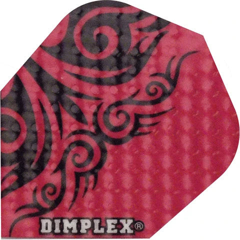 Harrows Dimplex Black And Red Patterned Dart Flights