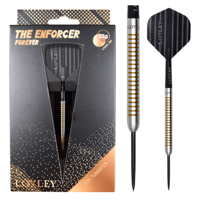 Loxley Enforcer Forever 90% Tungsten Steel Tip Darts package