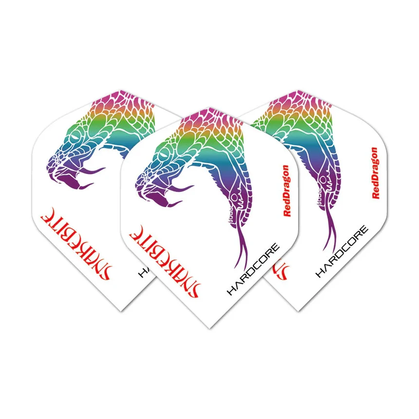 Red Dragon Peter Wright Snakebite Hardcore White Dart Flights