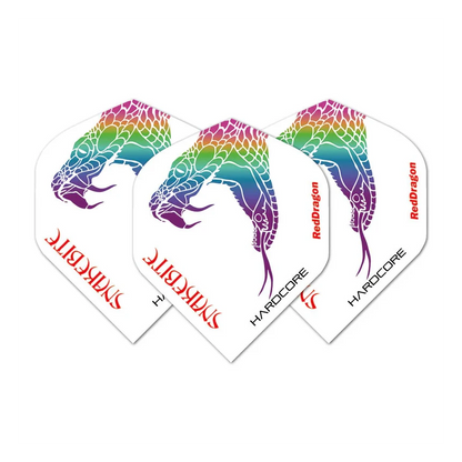 Red Dragon Peter Wright Snakebite Hardcore White Dart Flights