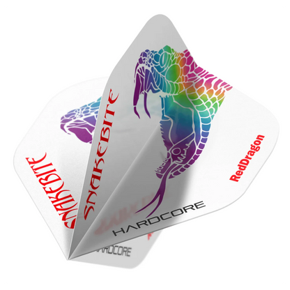 Red Dragon Peter Wright Snakebite Hardcore White Dart Flights