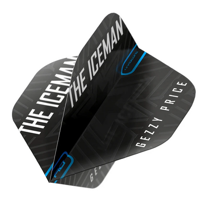 Red Dragon Hardcore Gerwyn Price Black & Grey Snowflake Standard Extra Thick Dart Flights