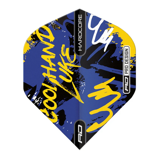 Red Dragon Luke Humphries Graffiti Blue Hardcore Standard Extra Thick Dart Flights