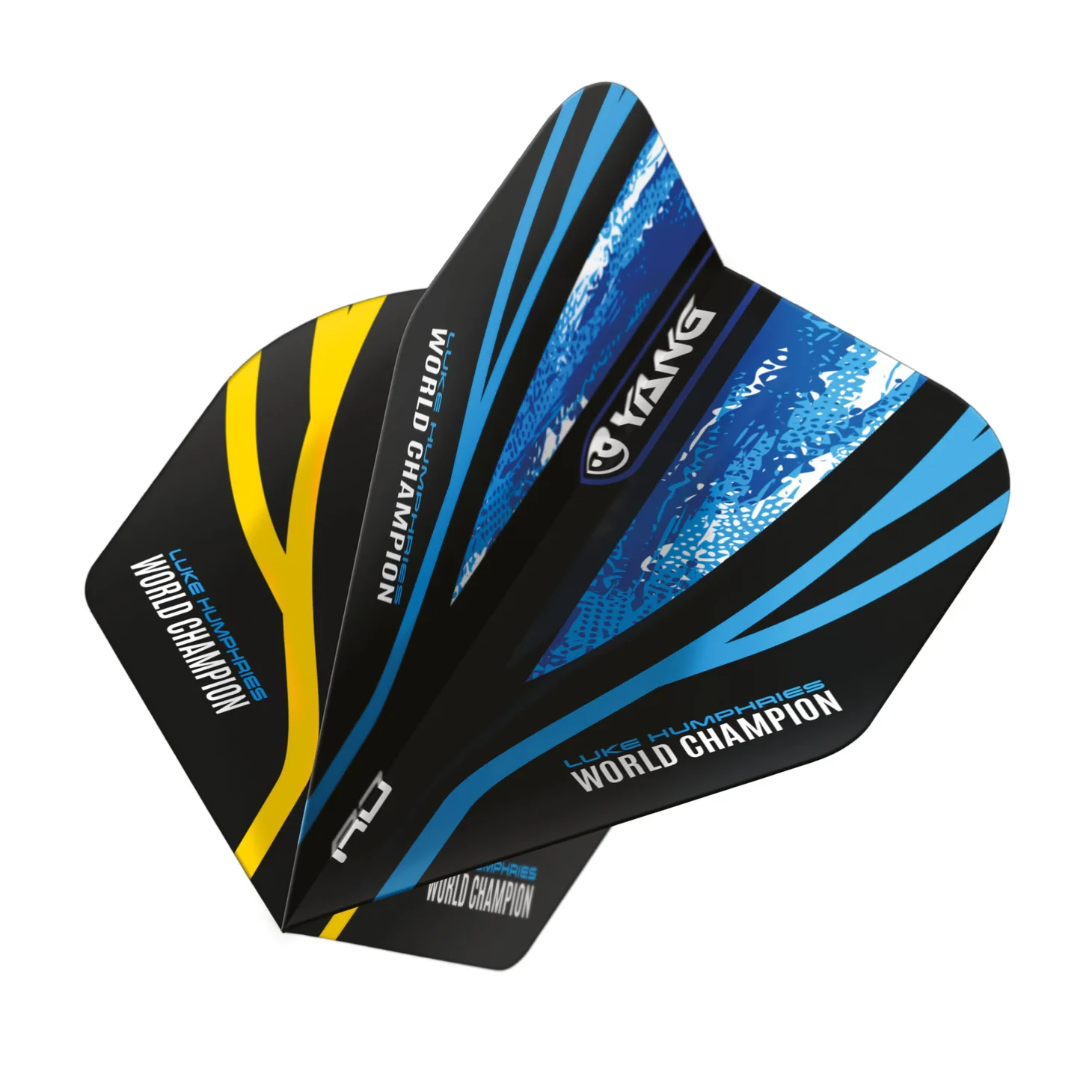 Red Dragon Luke Humphries WC Blue & Gold Yin Yang Standard Extra Thick Dart Flights