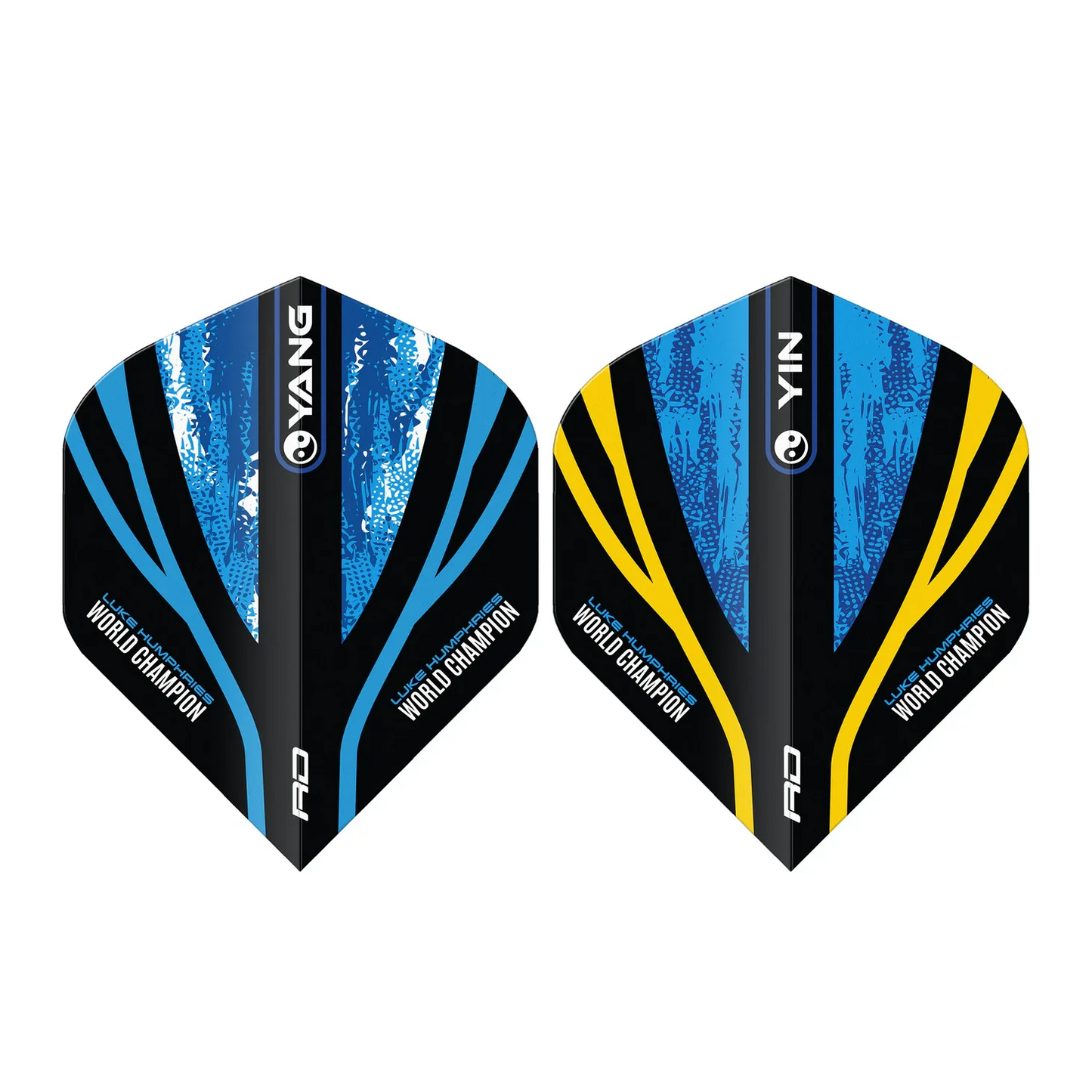 Red Dragon Luke Humphries WC Blue & Gold Yin Yang Standard Extra Thick Dart Flights
