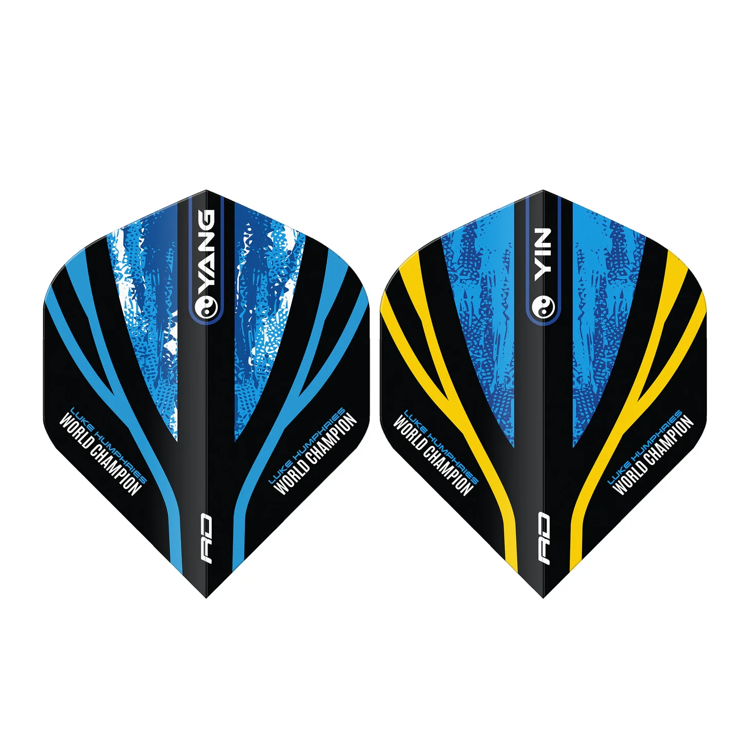 Red Dragon Luke Humphries WC Blue & Gold Yin Yang Standard Extra Thick Dart Flights