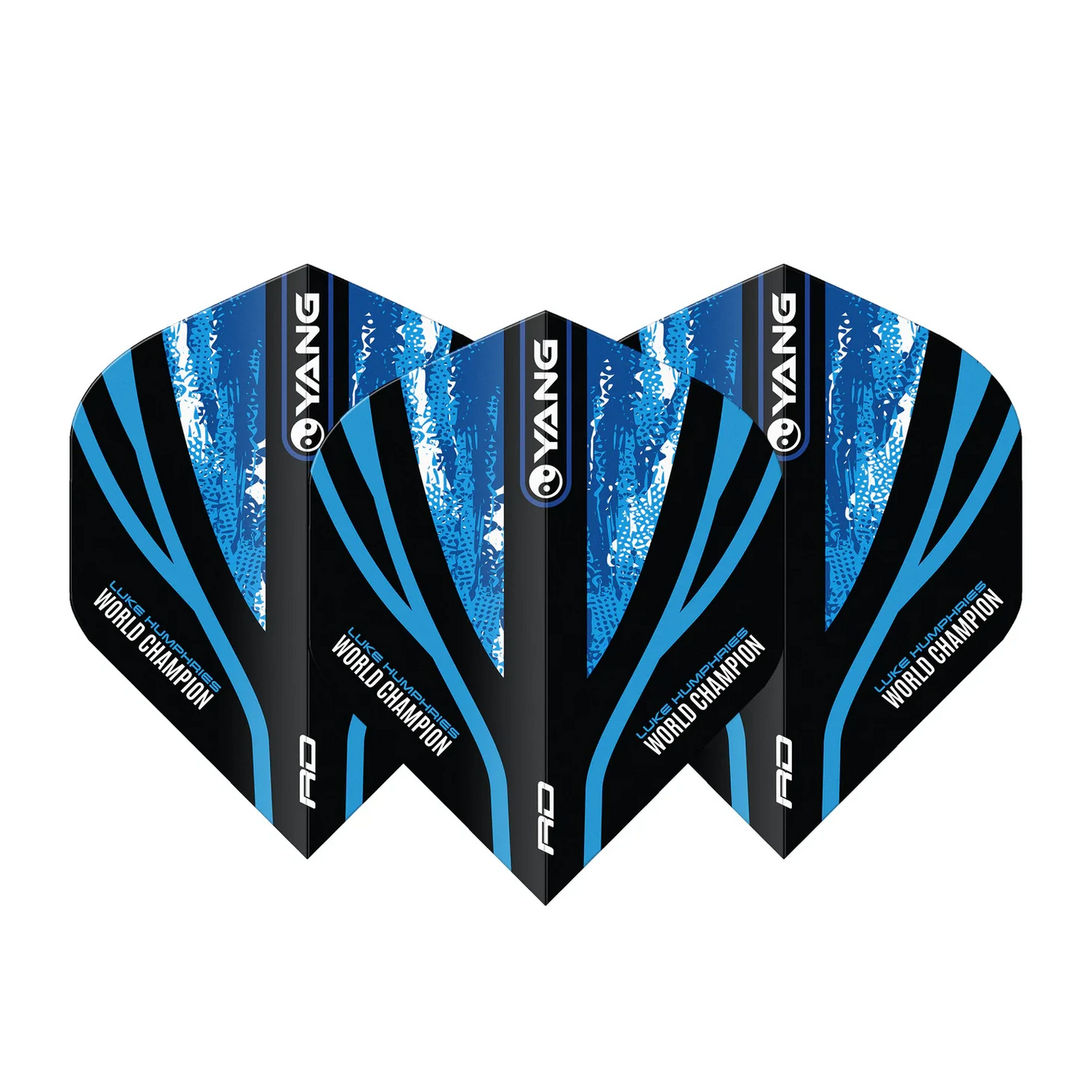 Red Dragon Luke Humphries WC Blue & Gold Yin Yang Standard Extra Thick Dart Flights