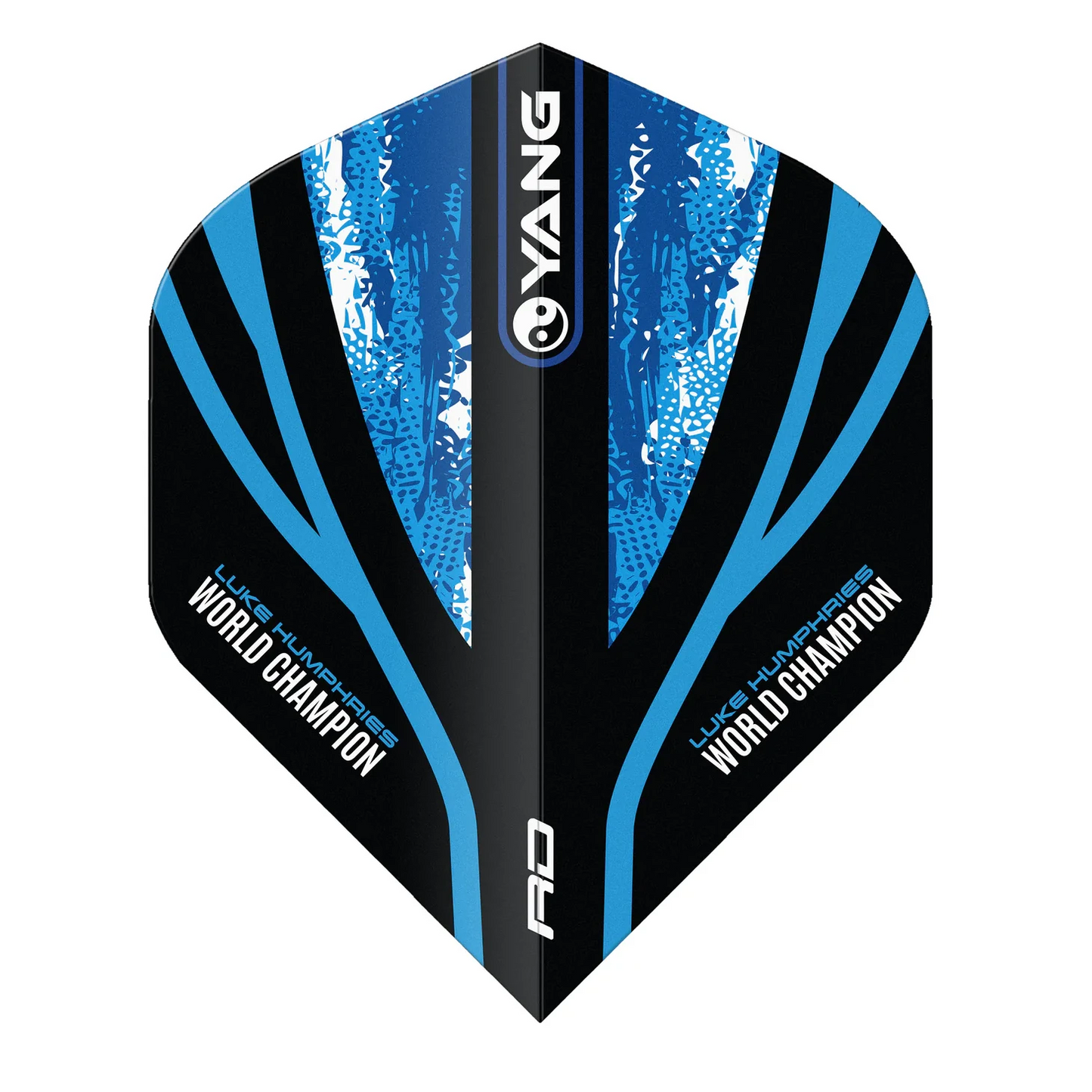 Red Dragon Luke Humphries WC Blue & Gold Yin Yang Standard Extra Thick Dart Flights