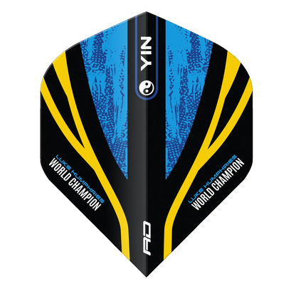 Red Dragon Luke Humphries WC Blue & Gold Yin Yang Standard Extra Thick Dart Flights