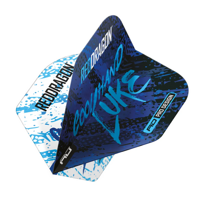 Red Dragon Luke Humphries WC Blue & White Yin Yang Standard Extra Thick Dart Flights