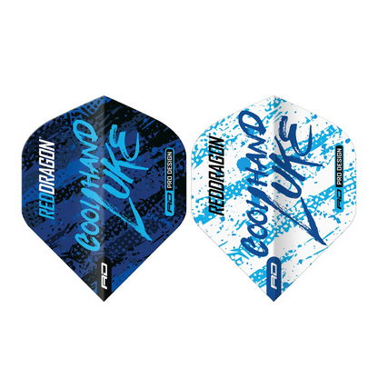 Red Dragon Luke Humphries WC Blue & White Yin Yang Standard Extra Thick Dart Flights