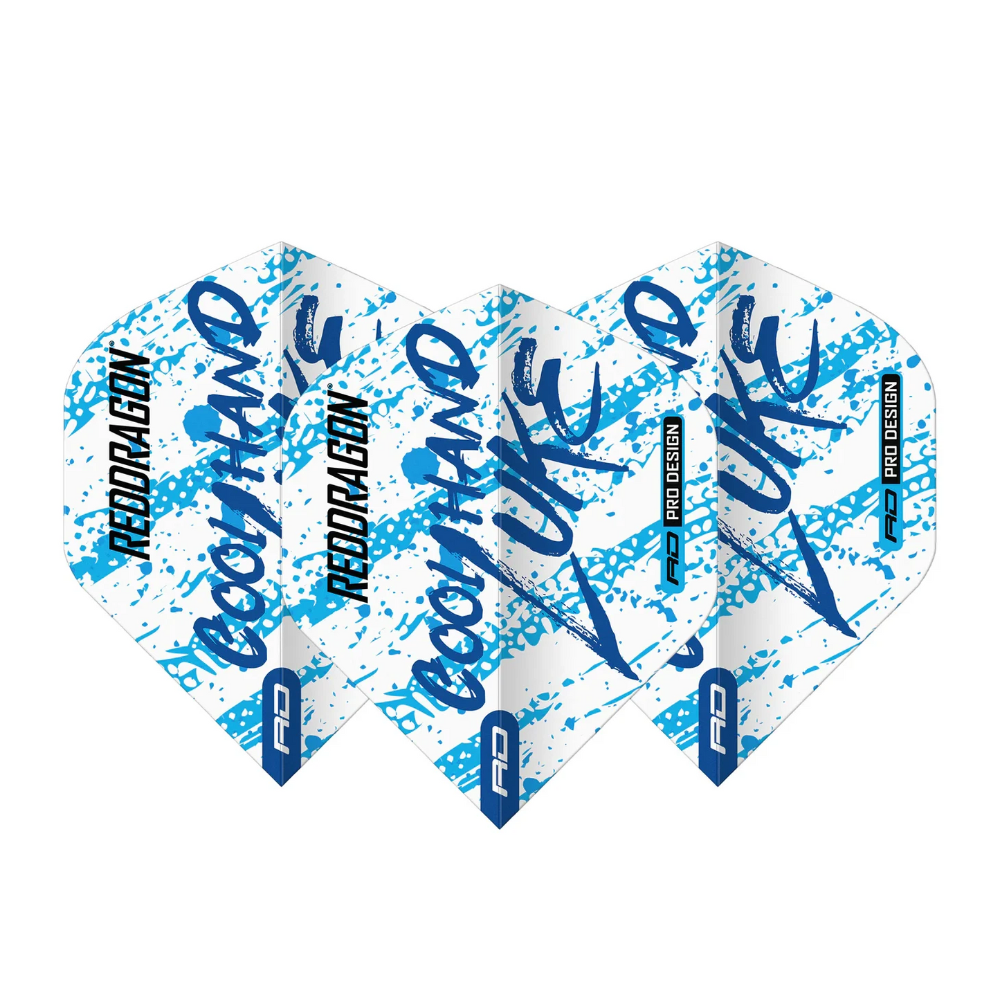 Red Dragon Luke Humphries WC Blue & White Yin Yang Standard Extra Thick Dart Flights