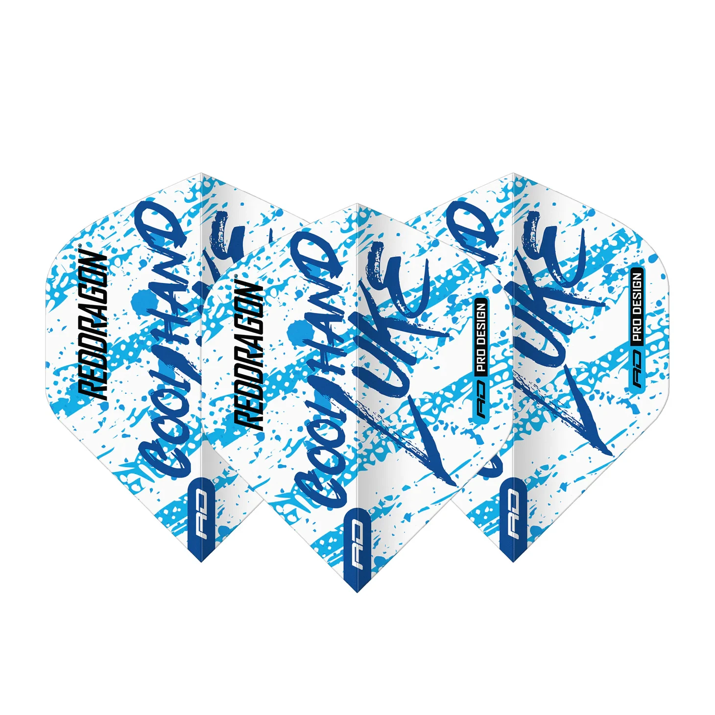 Red Dragon Luke Humphries WC Blue & White Yin Yang Standard Extra Thick Dart Flights